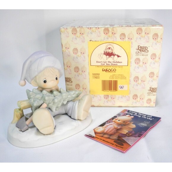 Precious‎ Moments Figurine - Don't Let the Holidays Get You Down - #522112 - Picture 1 of 7